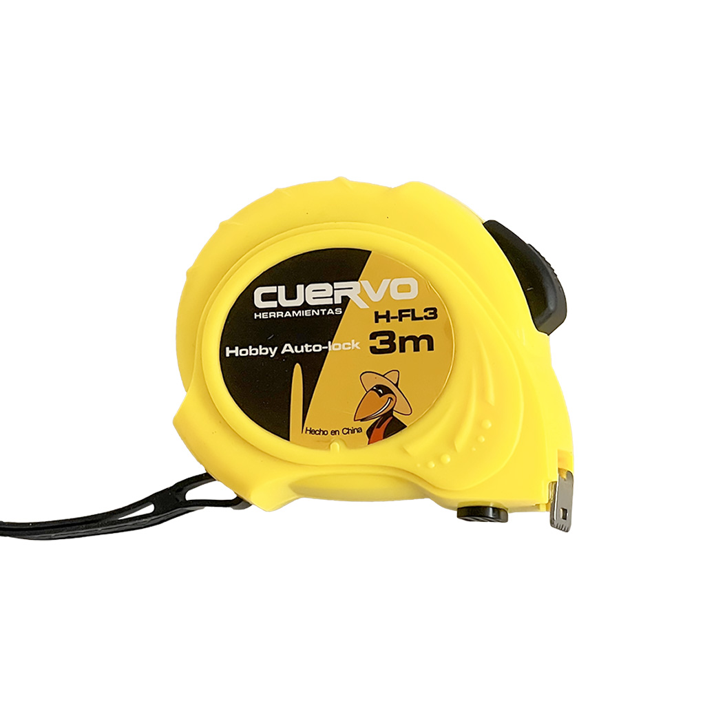 Flexómetro 3 m x 16 mm hobby autolock - cuervo
