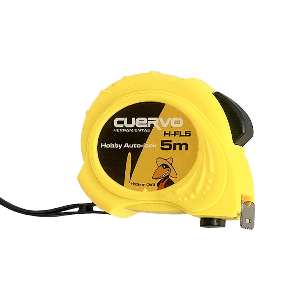 Flexómetro 5 m x 19 mm hobby autolock - cuervo