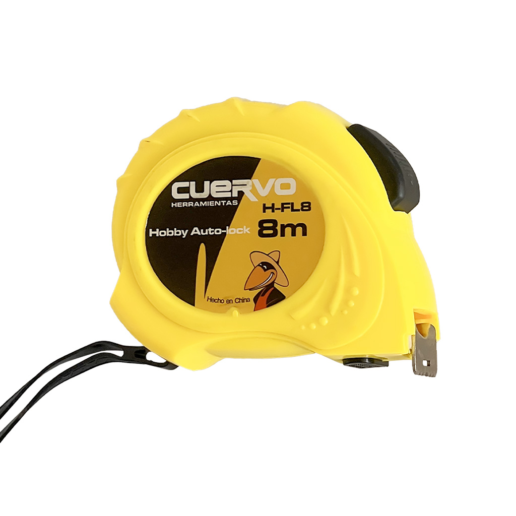 Flexómetro 8 m x 25 mm Hobby Autolock - Cuervo