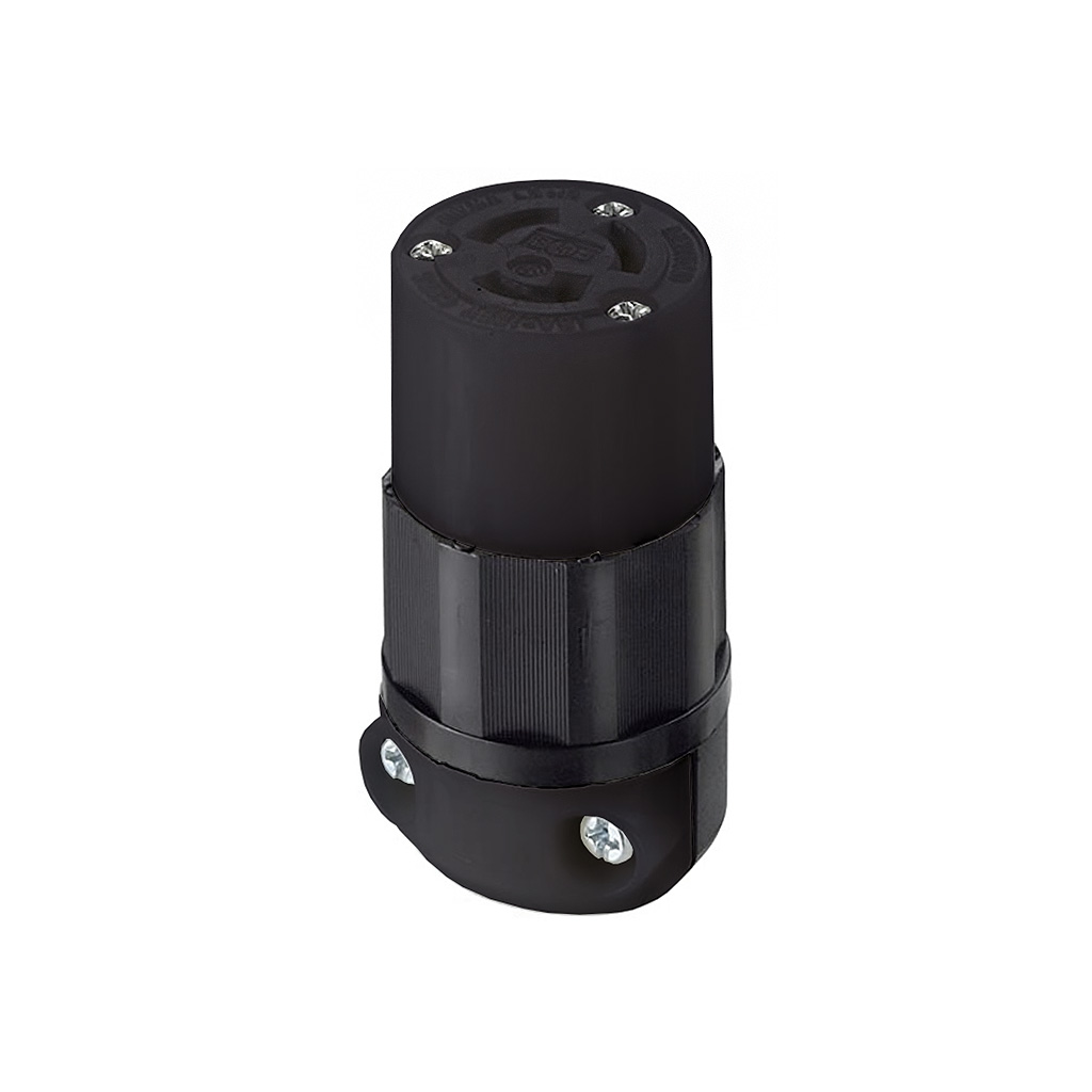 Contacto colgante 2p 3h 15a 125v negro (Leviton)
