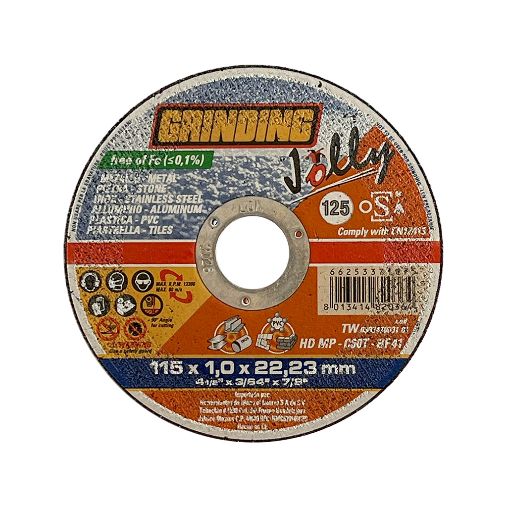 Disco corta todo Jolly 4-1/2 - 115 x 1.00 x 22.2 mm (Cuervo)