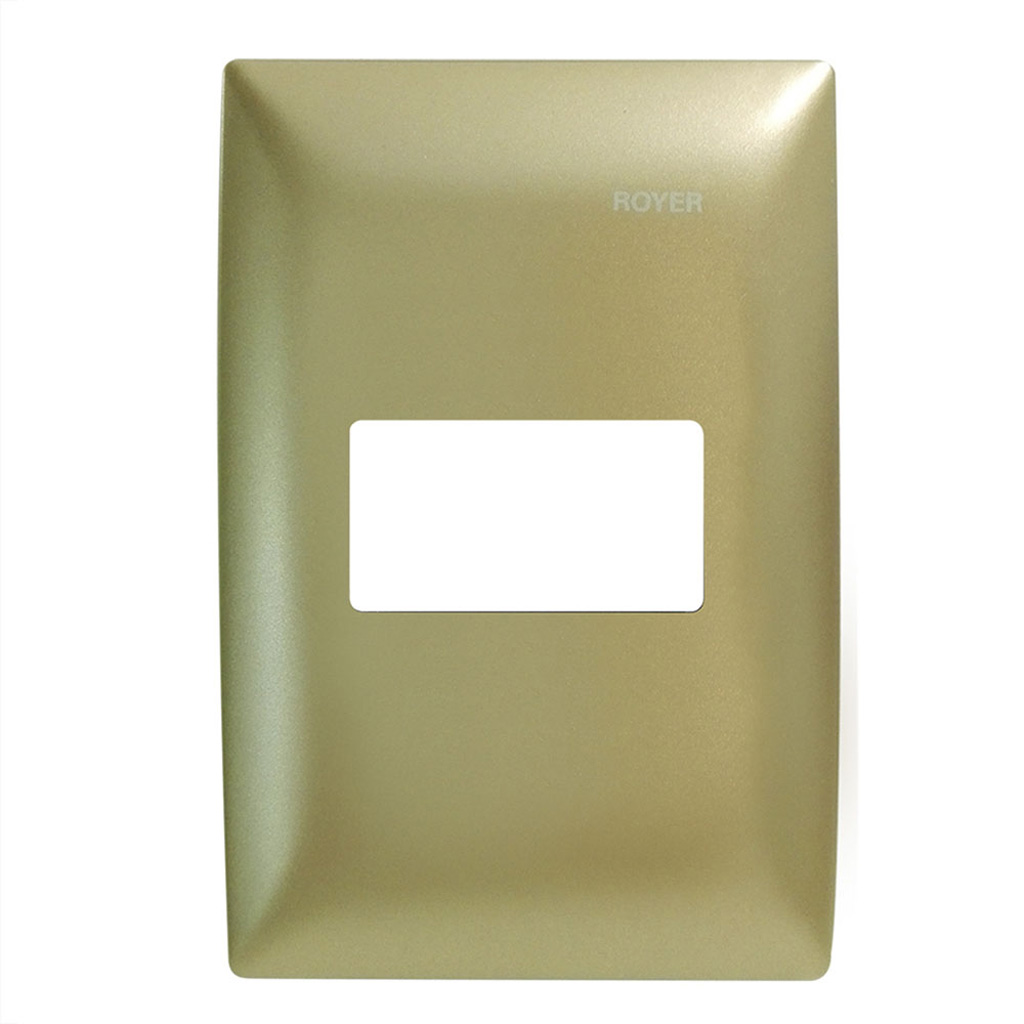 Placa 1 ventana Royer 100 champagne (Royer 100)