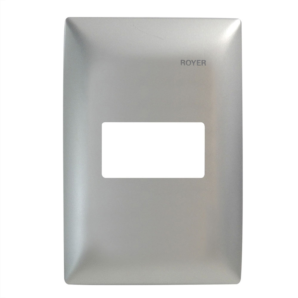 Placa 1 ventana Royer 100 plata (Royer 100)