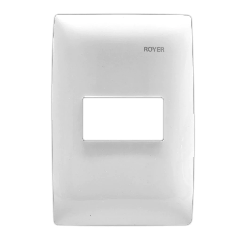 Placa 1 ventana Royer 100 blanco (Royer 100)