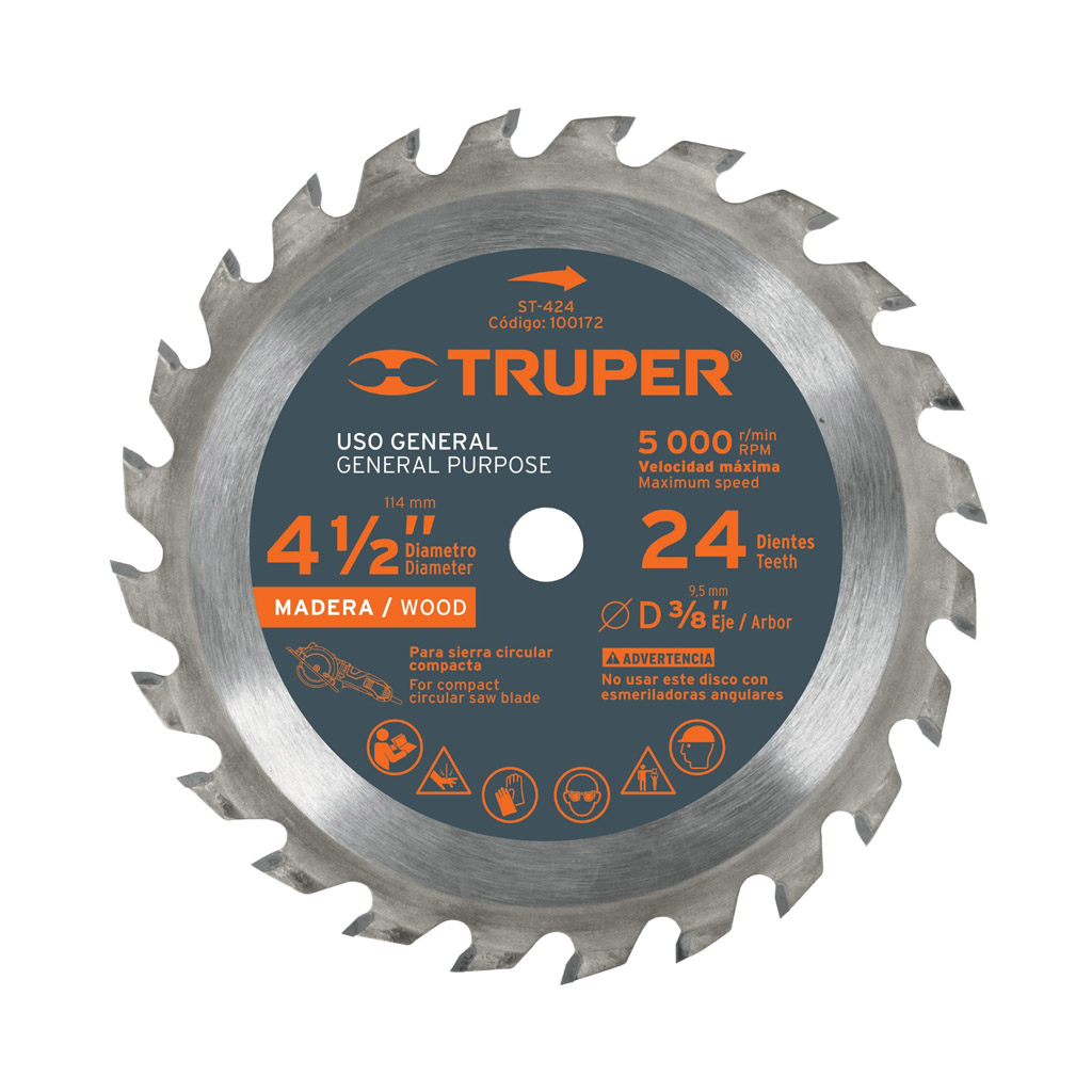 Disco sierra para madera 4 1/2