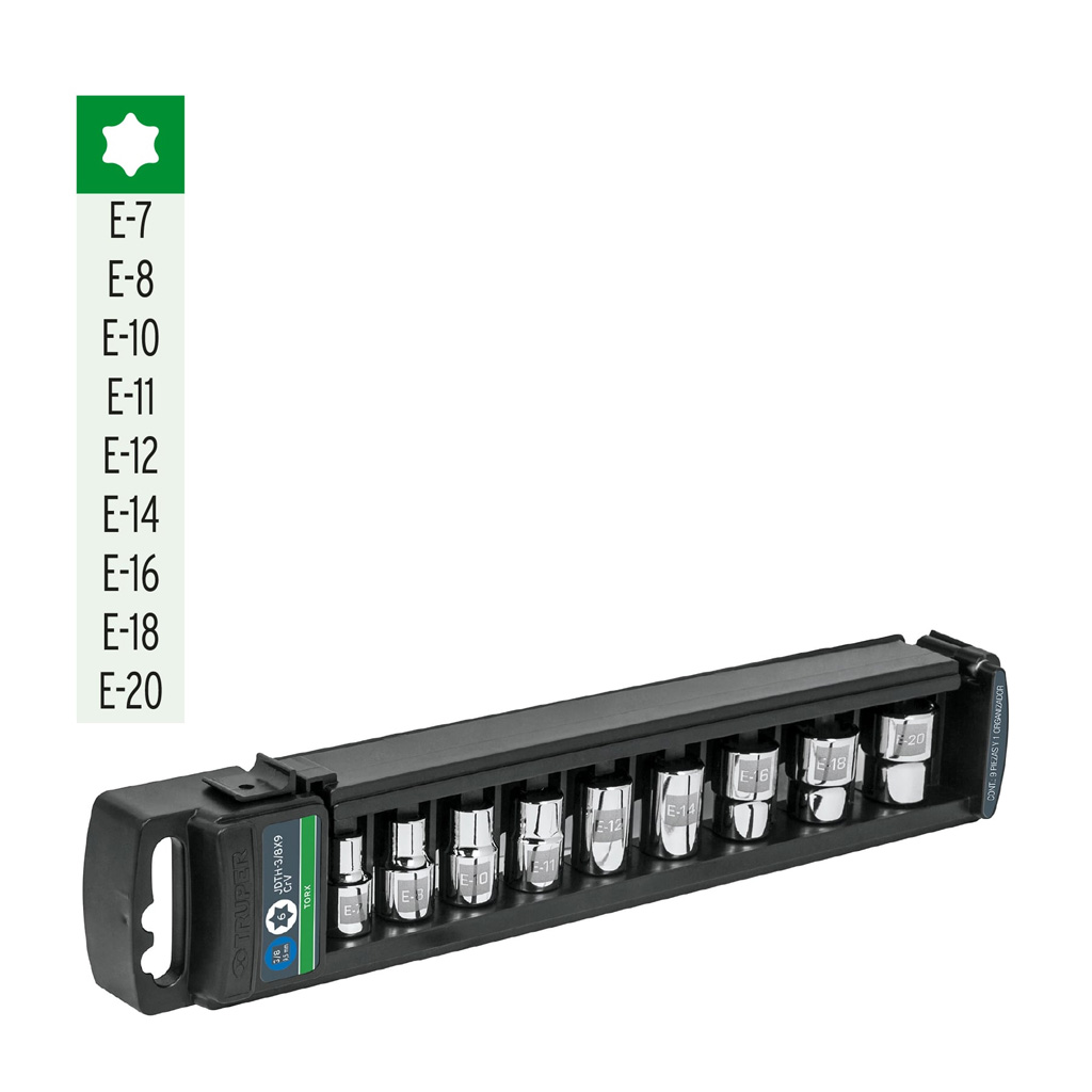Dados punta Torx 3/8