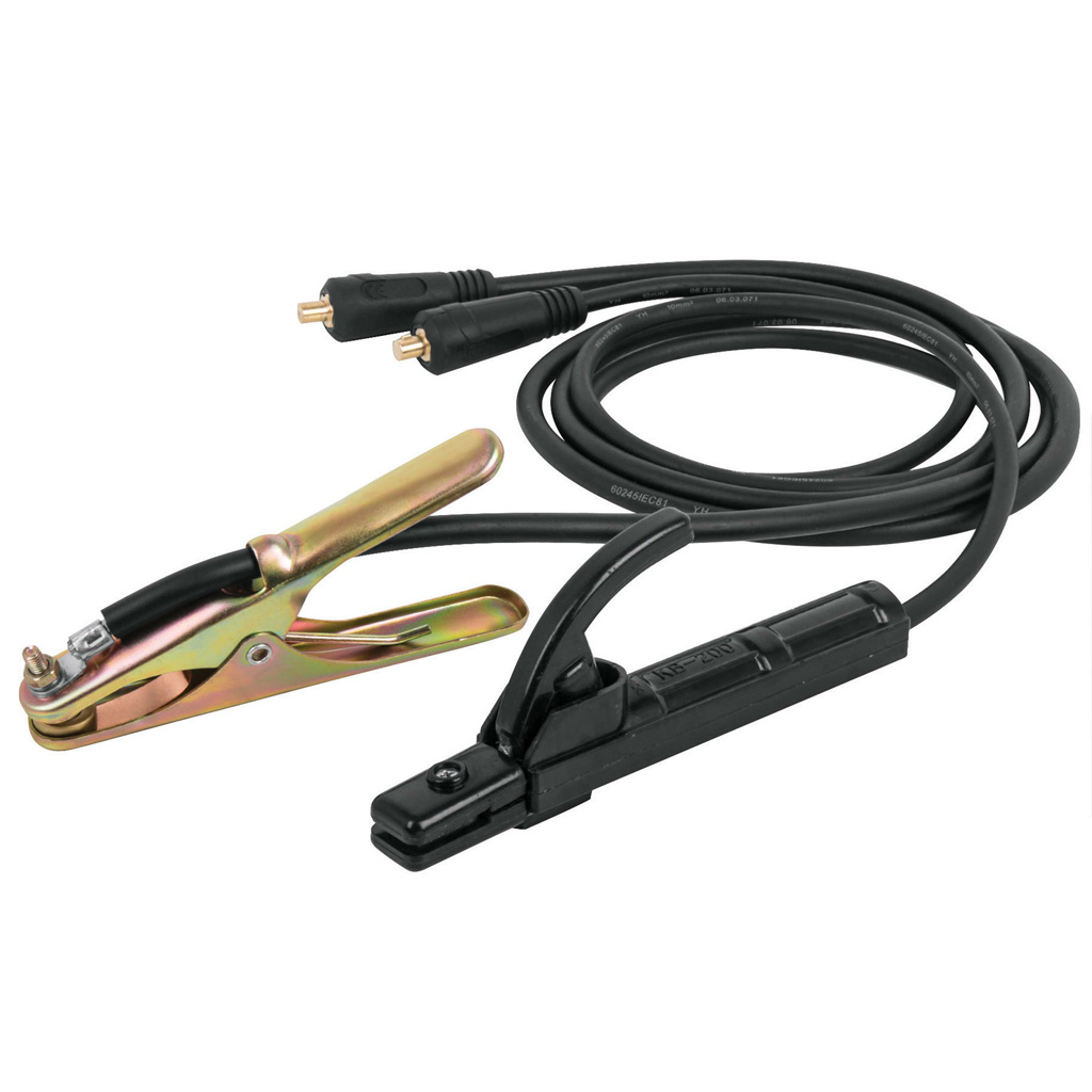 Cable para soldar con pinzas de tierra
