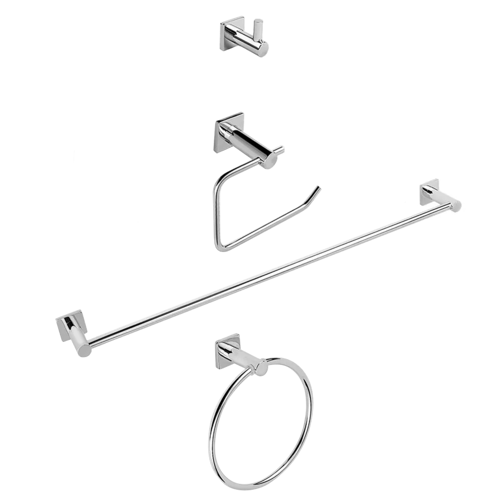 Accesorios para baño en acabado cromo