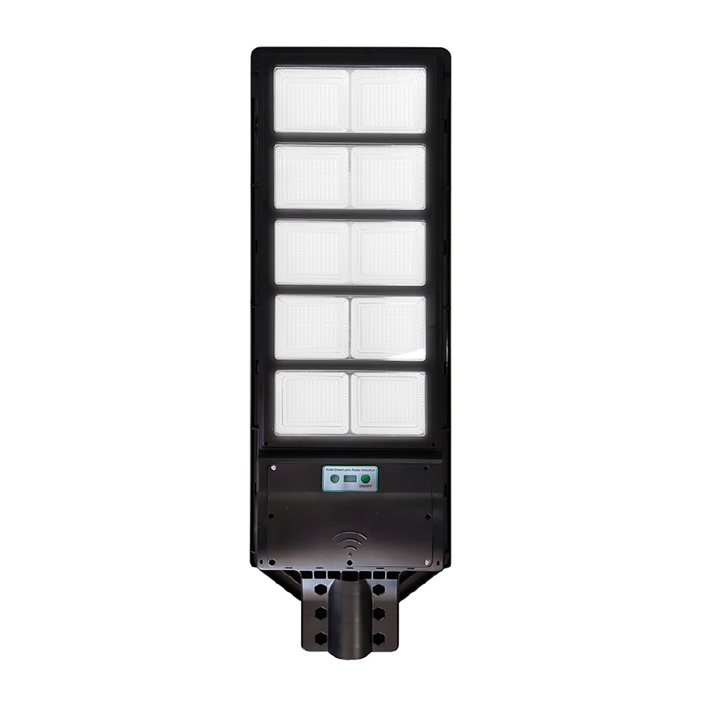 Lámpara solar LED 100 W para exteriores, color negro (Tecno)
