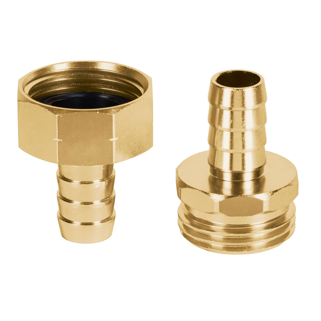 Conectores de aluminio macho y hembra 1/2