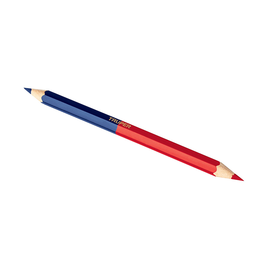 Lápiz bicolor grueso para carpintero 18 cm