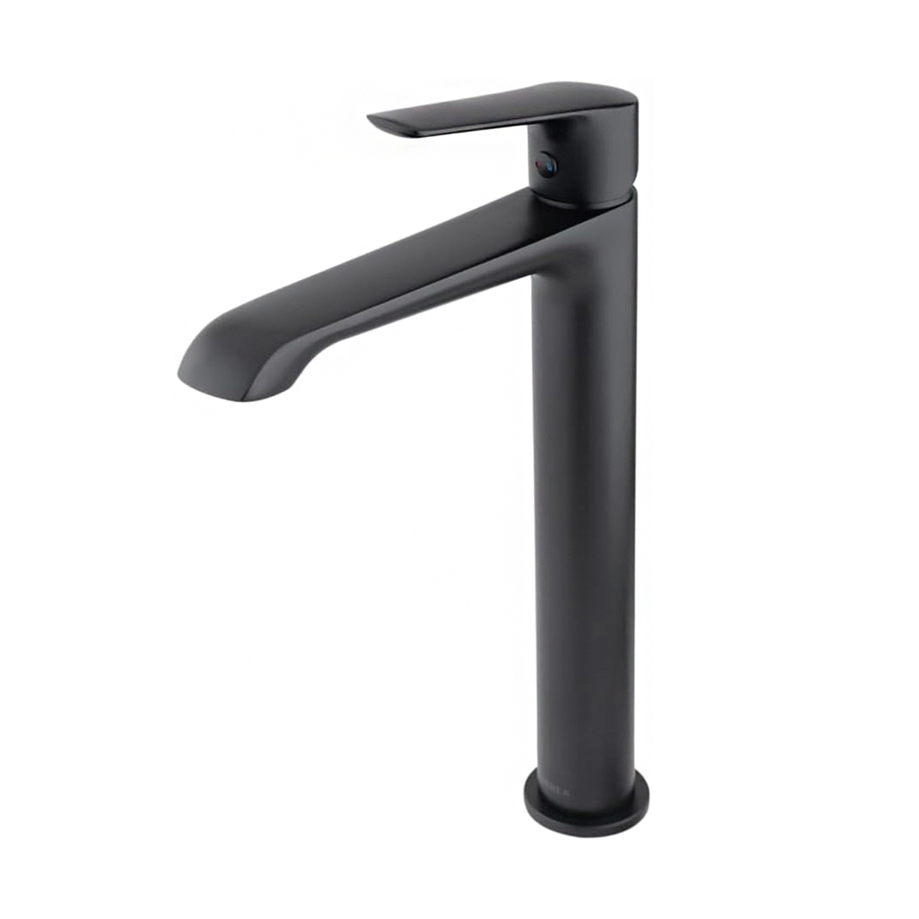 Monomando alto para lavabo Lia negro