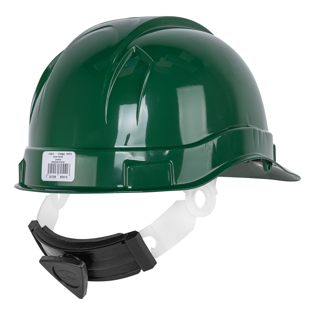 Casco de seguridad color verde (Truper)