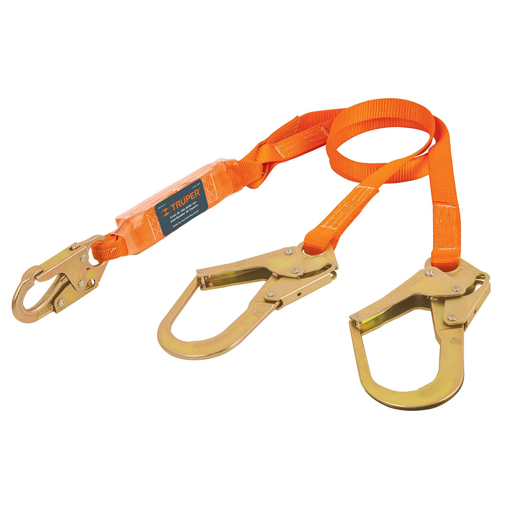 Línea de vida con 2 ganchos, 1.8 m, certificación ANSI (Truper)