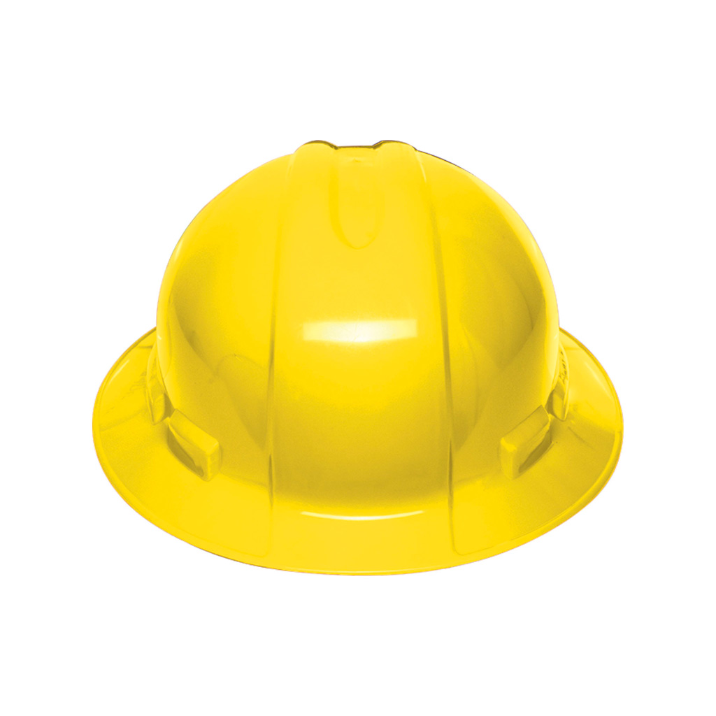 Casco de seguridad amarillo ala ancha (Truper)