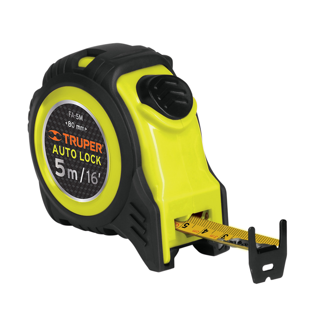 Flexómetro auto lock 5.5 m cinta 25 mm