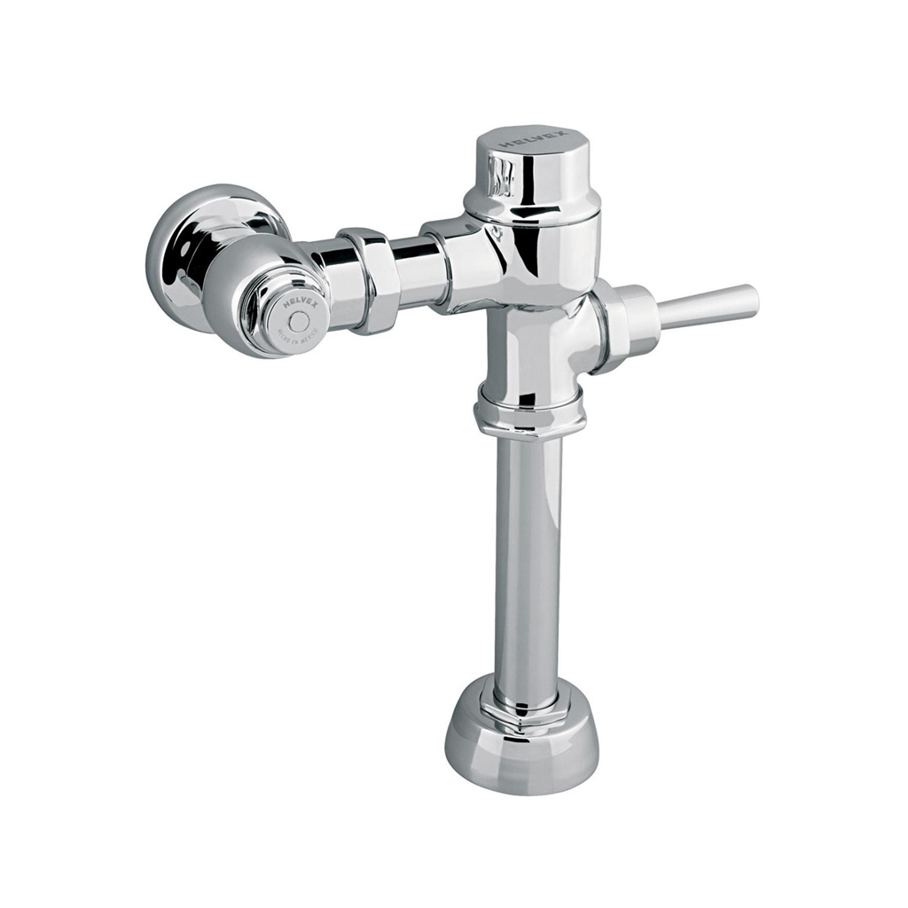 Fluxómetro manija WC niple recto 32 mm cr (Helvex)