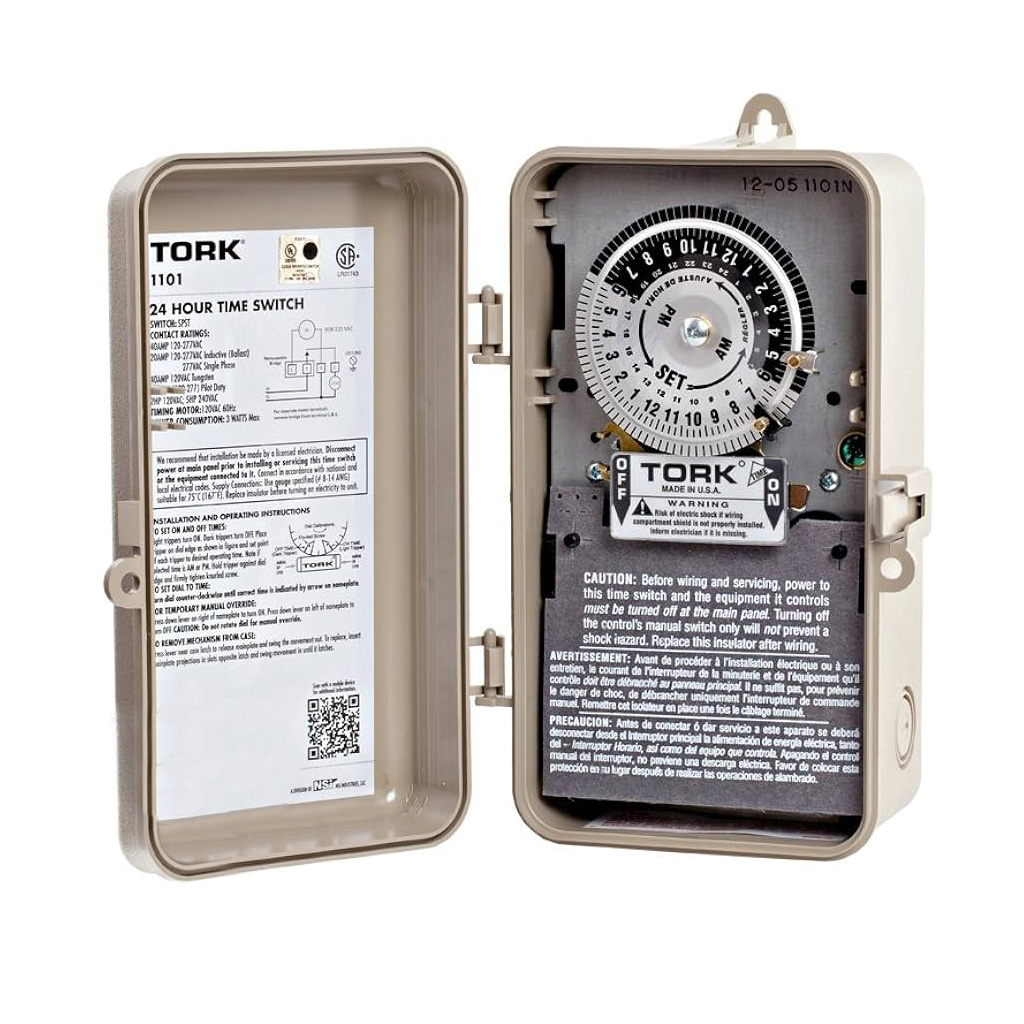 Timer 1101P tork caja plástica 120 V 40 A (Tork)