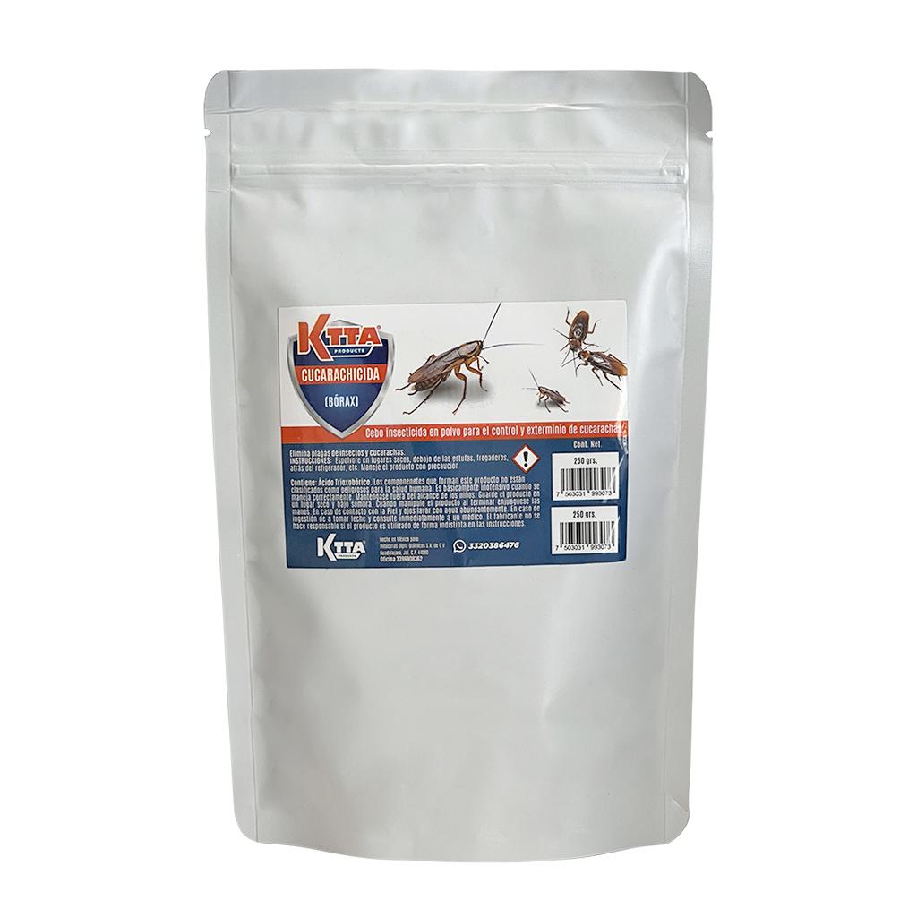 Polvo bórax ácido bórico cucarachicida - 250 g