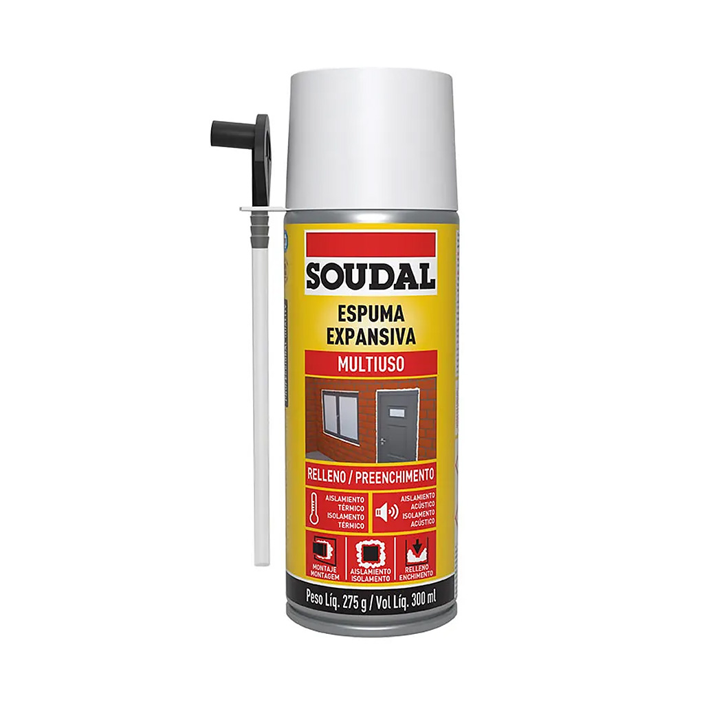 Espuma de poliuretano SoudalFoam 300 ml (Soudal)