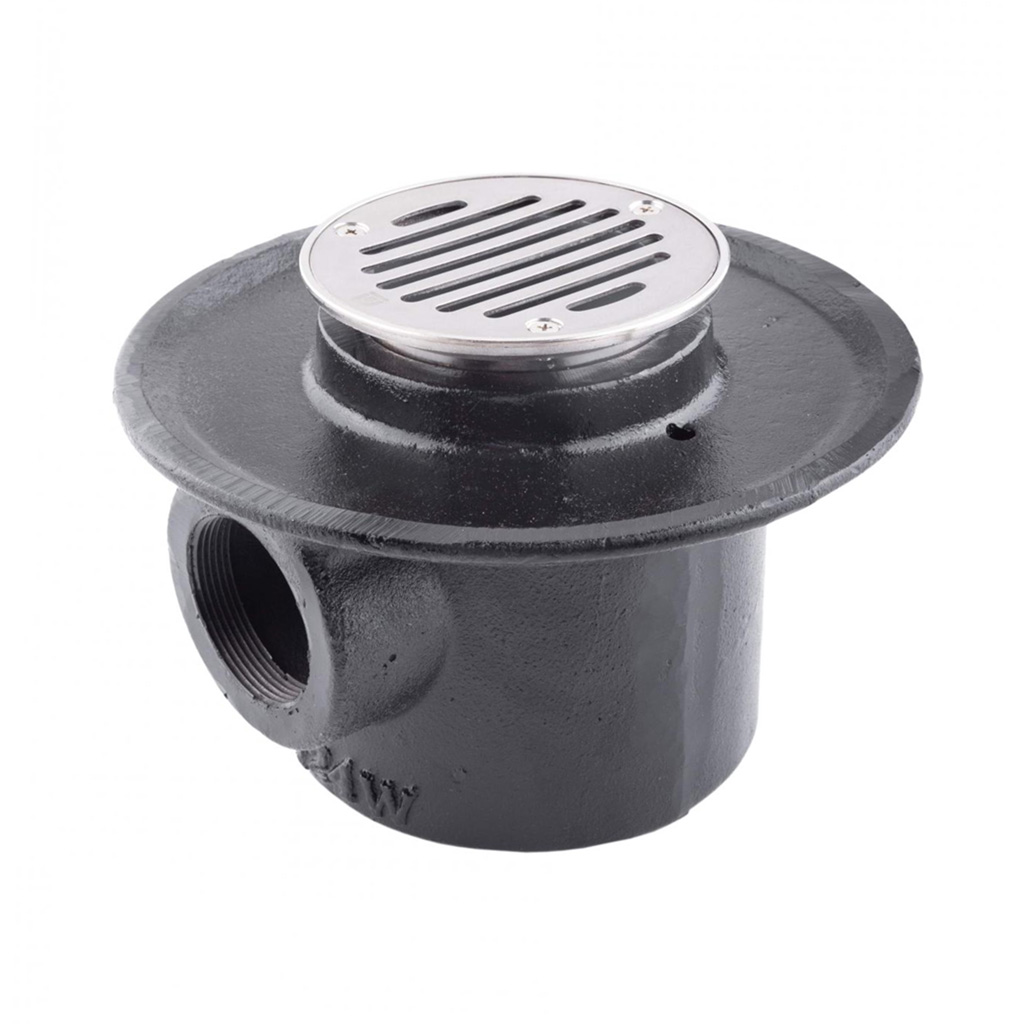 Coladera base ancha de una boca con rejilla redonda (Urrea)