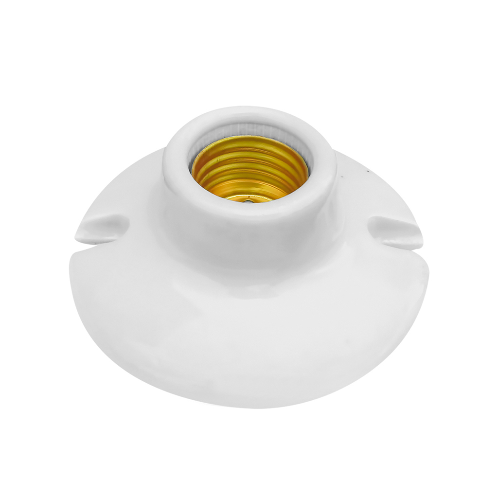 Socket roseta de porcelana redondo de 3 1/2