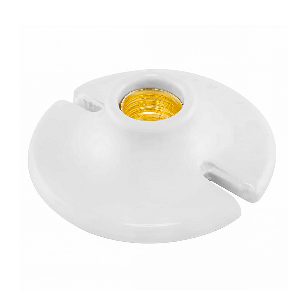 Socket roseta de porcelana redondo de 4