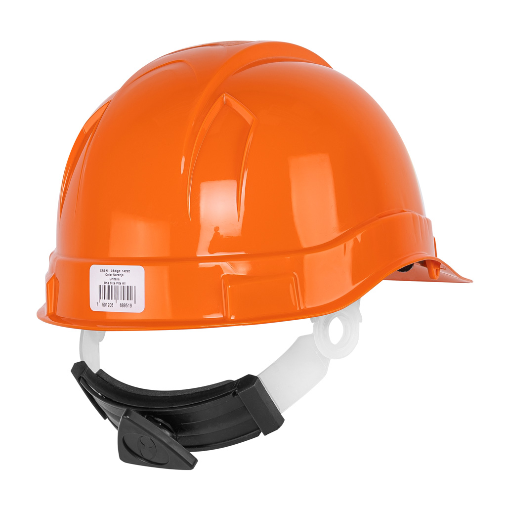 Casco de seguridad color naranja (Truper)