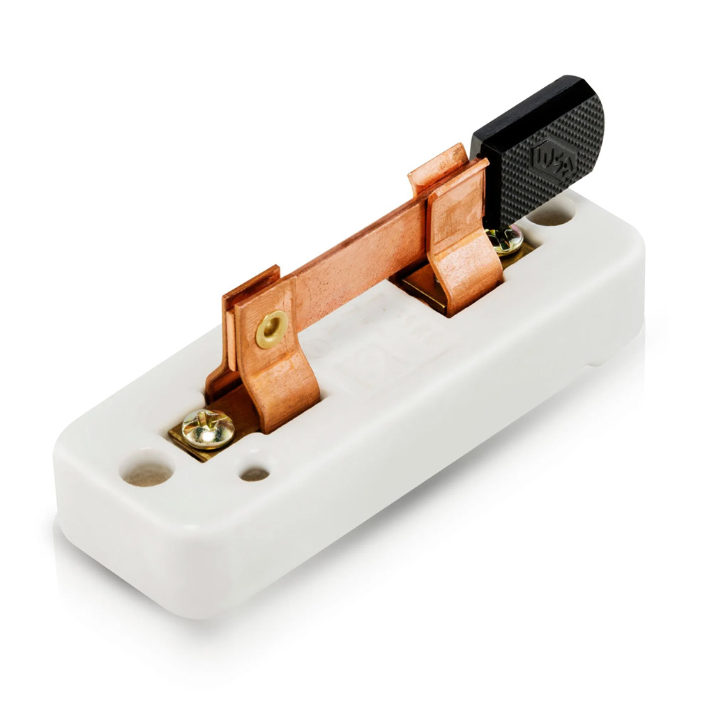 Interruptor de navaja 1 polo 1 tiro 25 A 127 V porcelana