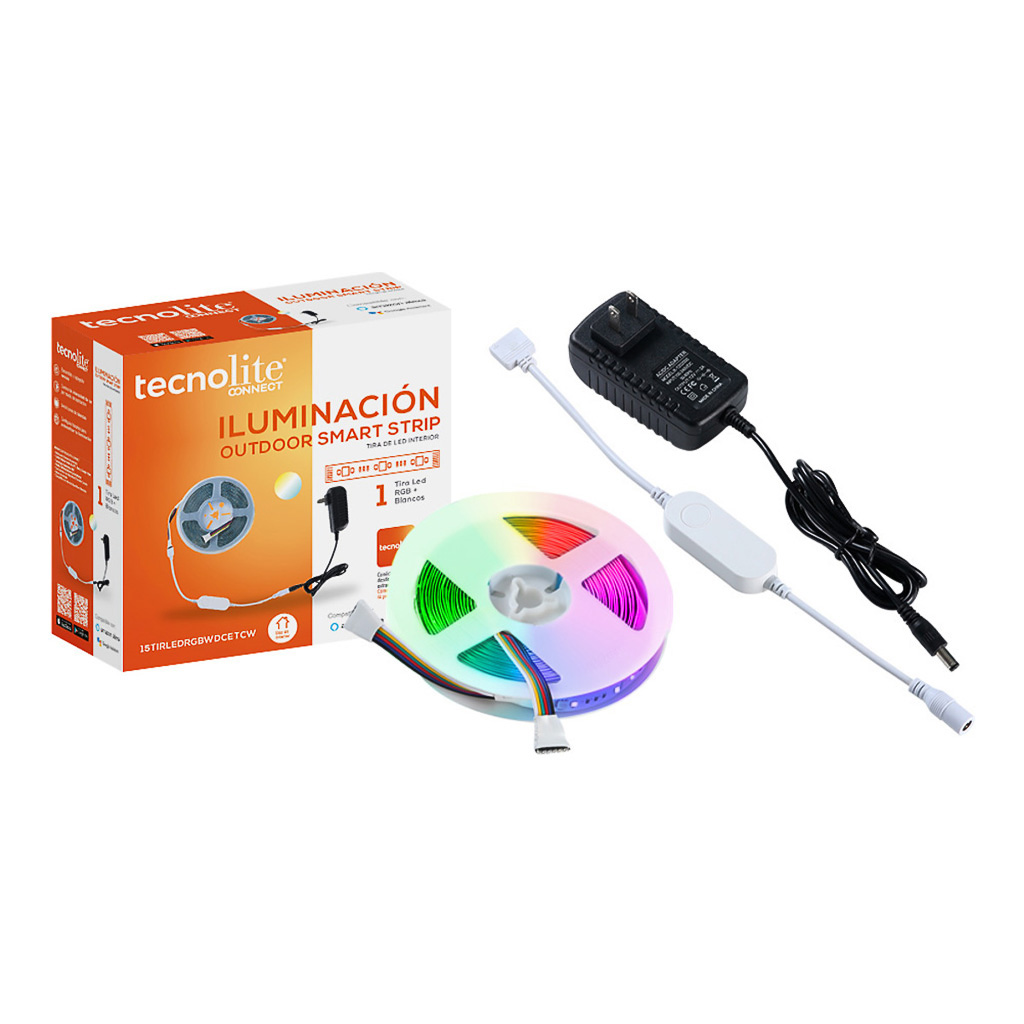 Tira LED inteligente Wi-Fi 15 W luz RGB 5 m (Tecnolite)