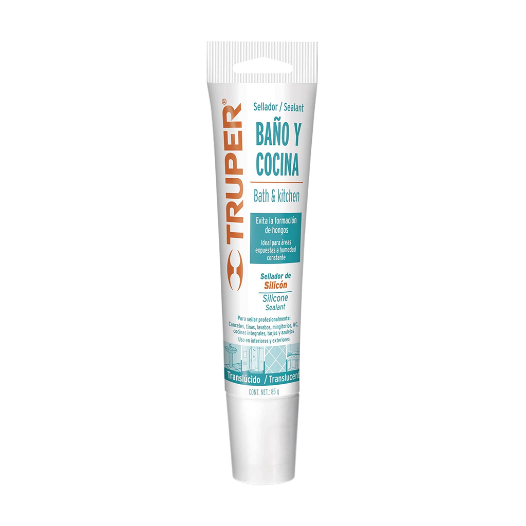 Sellador transparente para baño y cocina, 85 gr