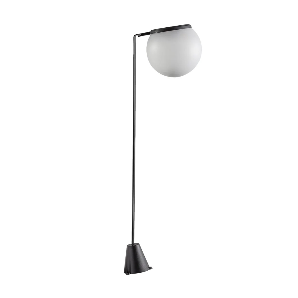 Luminaria exterior solar con estaca LED jardín negro (Estevez)