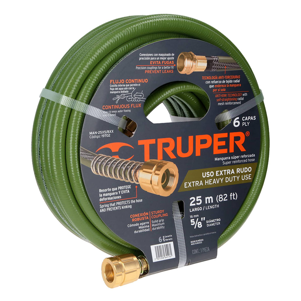 Manguera de flujo continuo 25 metros con 6 capas 5/8