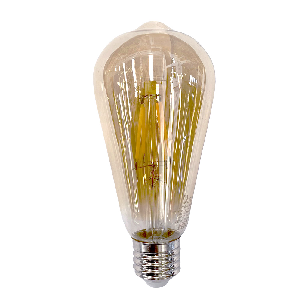 Foco de filamento LED vintage 8 W ST64