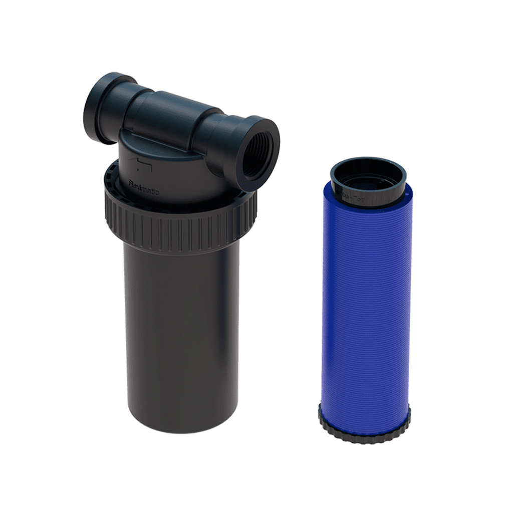 Filtro de agua de discos reutilizable, 130 micrones (Fleximatic)