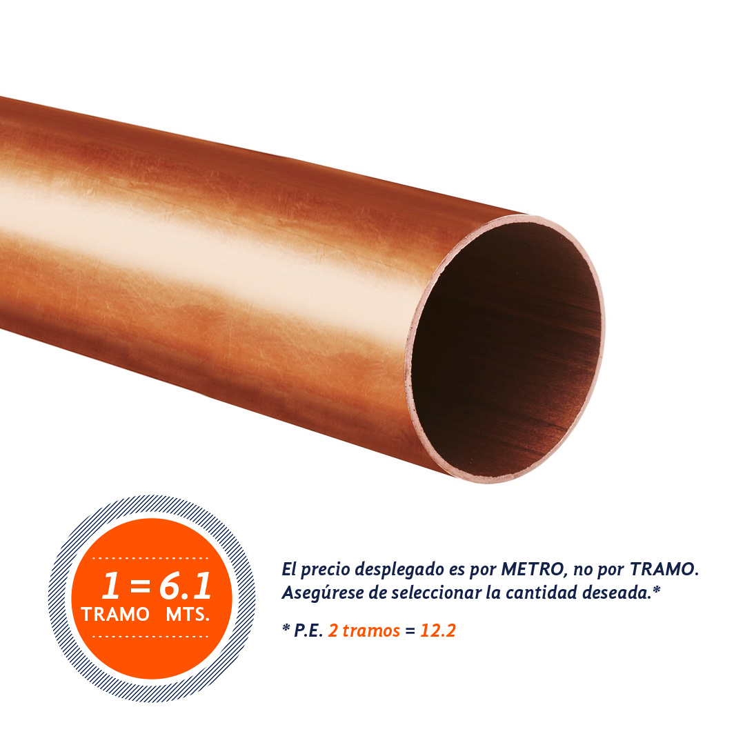 Tubo de cobre tipo L 1