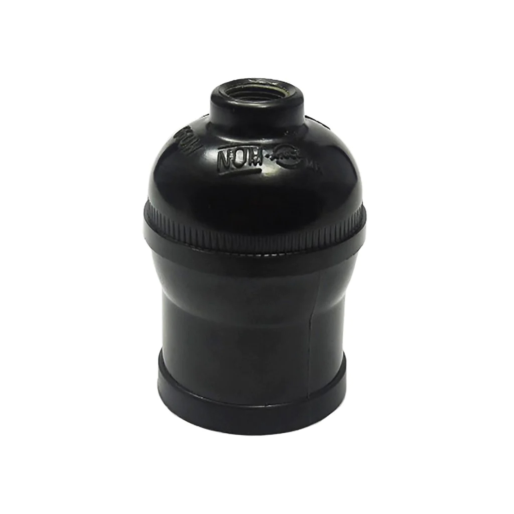 Socket sencillo con rosca 660 W, 127 V negro