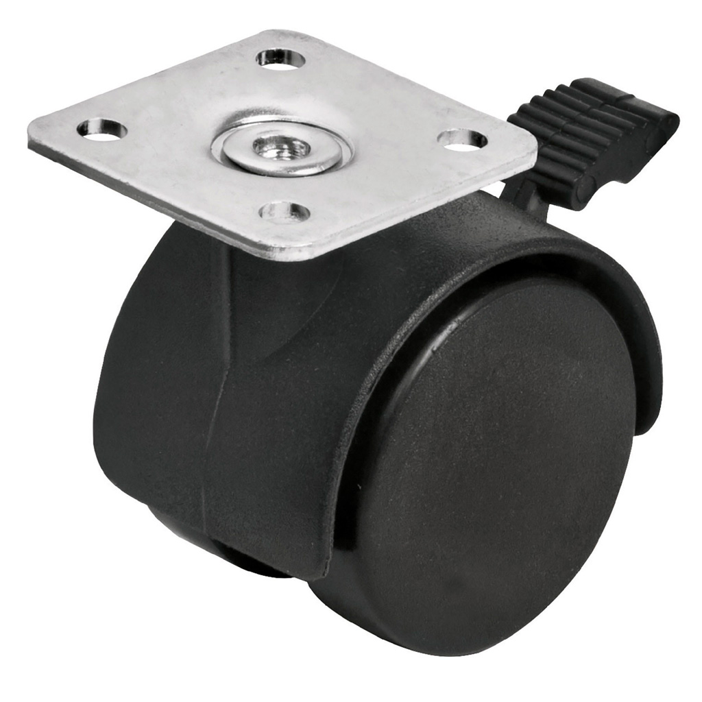 Rodaja tipo yoyo con freno 50 mm