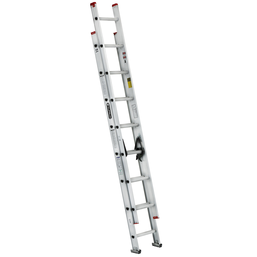 Escalera de extensión de aluminio - 16 pies, 3.96 m - 150 kg Tipo III