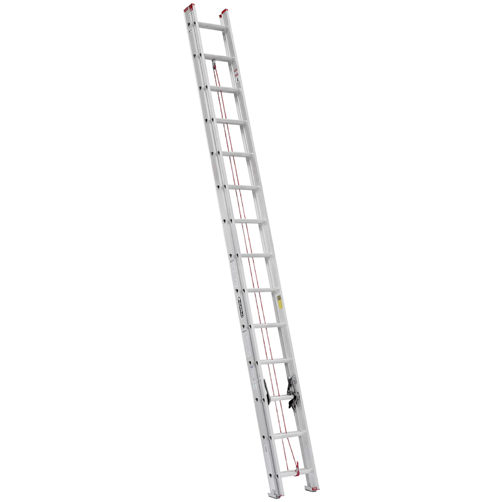 Escalera de extensión de aluminio - 28 pies, 7.62 m - 150 kg Tipo III