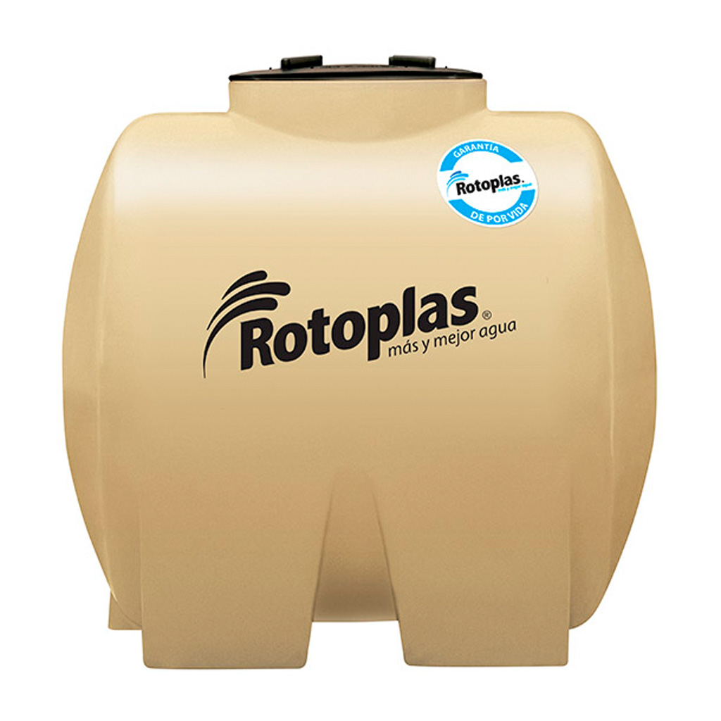 Tinaco horizontal tricapa 1100 L con filtro (Rotoplas)