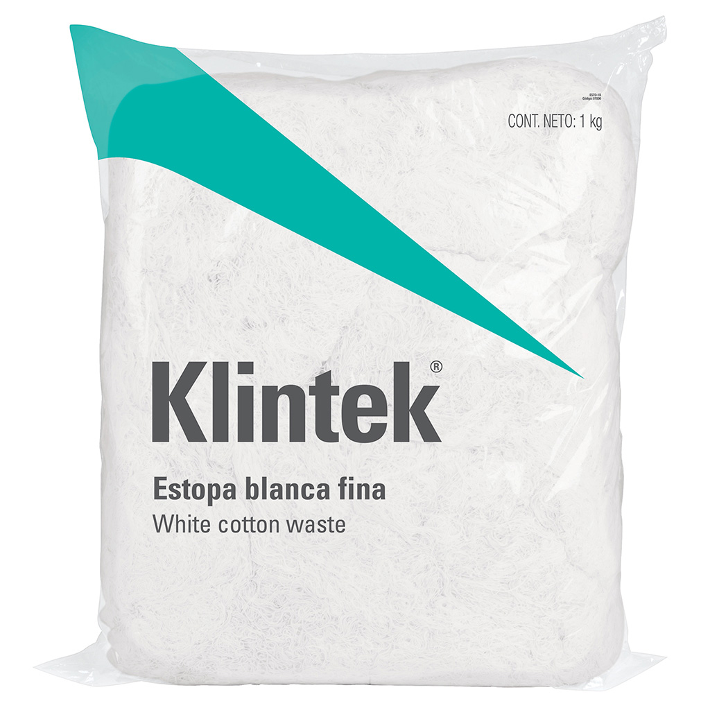 Estopa, 1 kg, color blanca