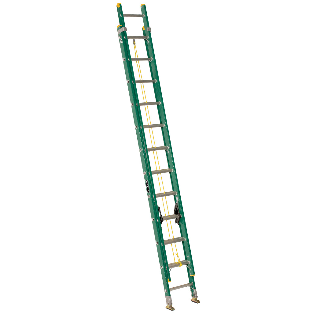Escalera de extensión fibra de vidrio - 24 pies, 6.40 m - 175 kg Tipo II