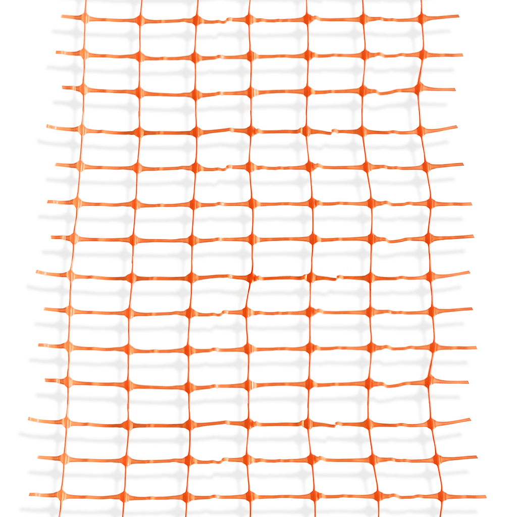 Malla para señalización naranja polipropileno 50 m x 1 m precio x mtr