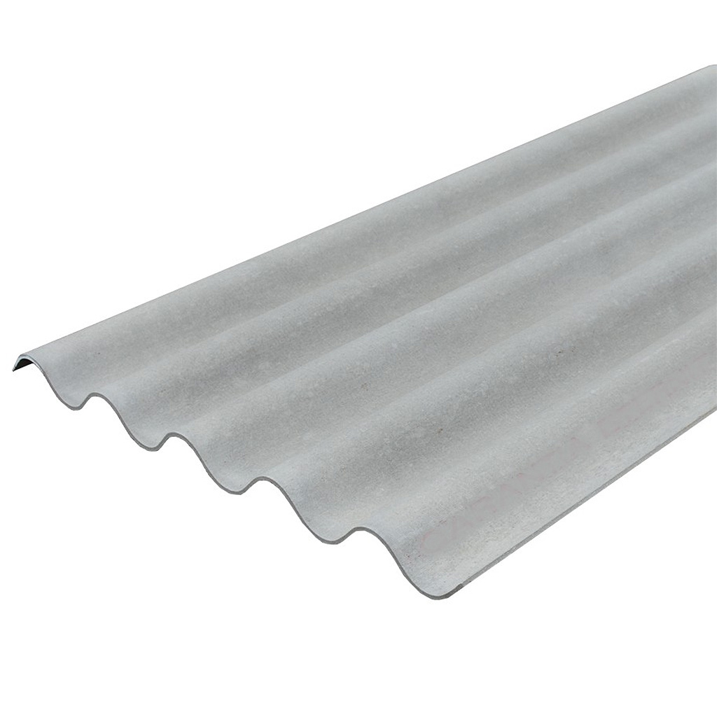 Lámina de fibrocemento P7 6 ondas gris 0.995 m x 3.66 m (Eureka)