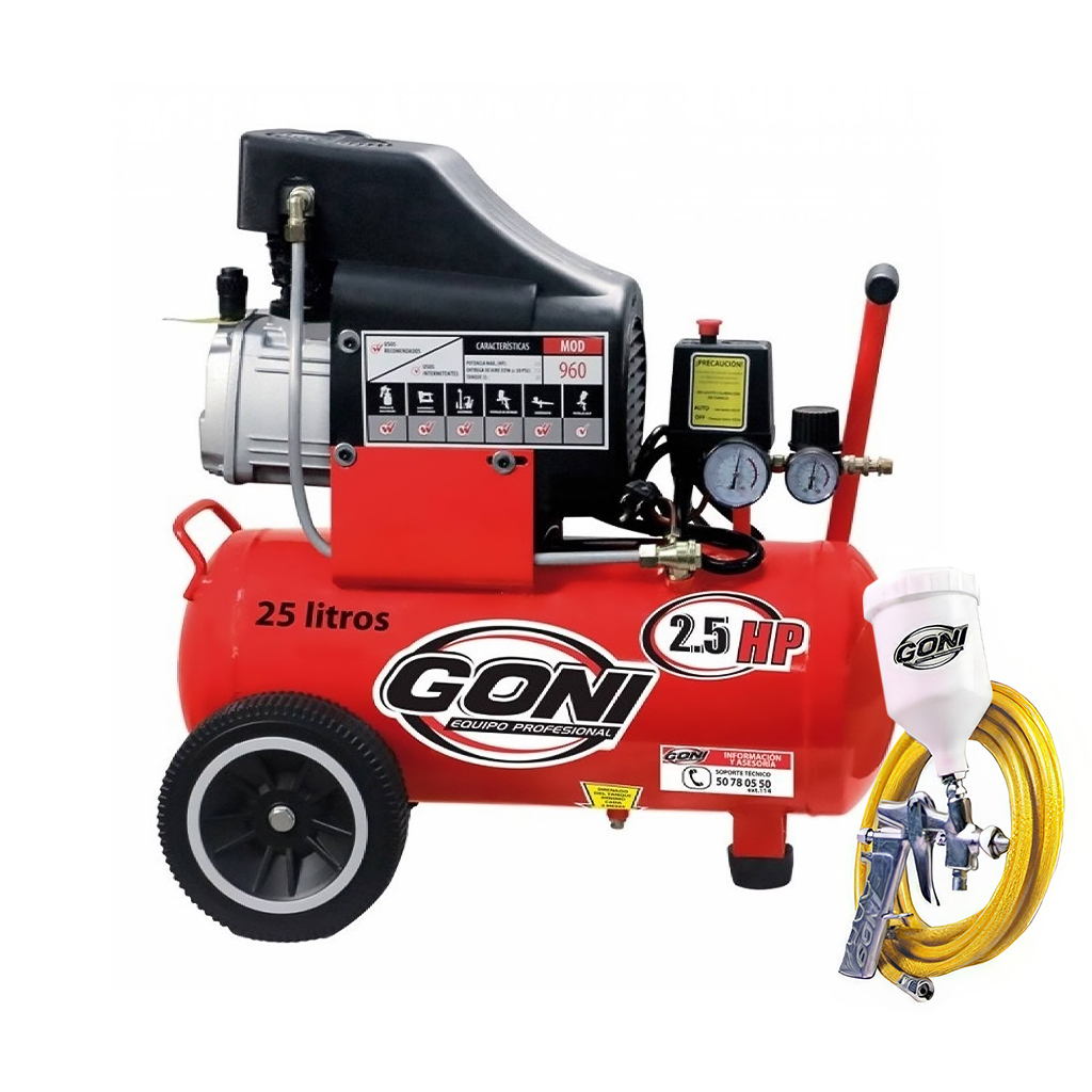 Compresor 960 incluye manguera y pistola (Goni)