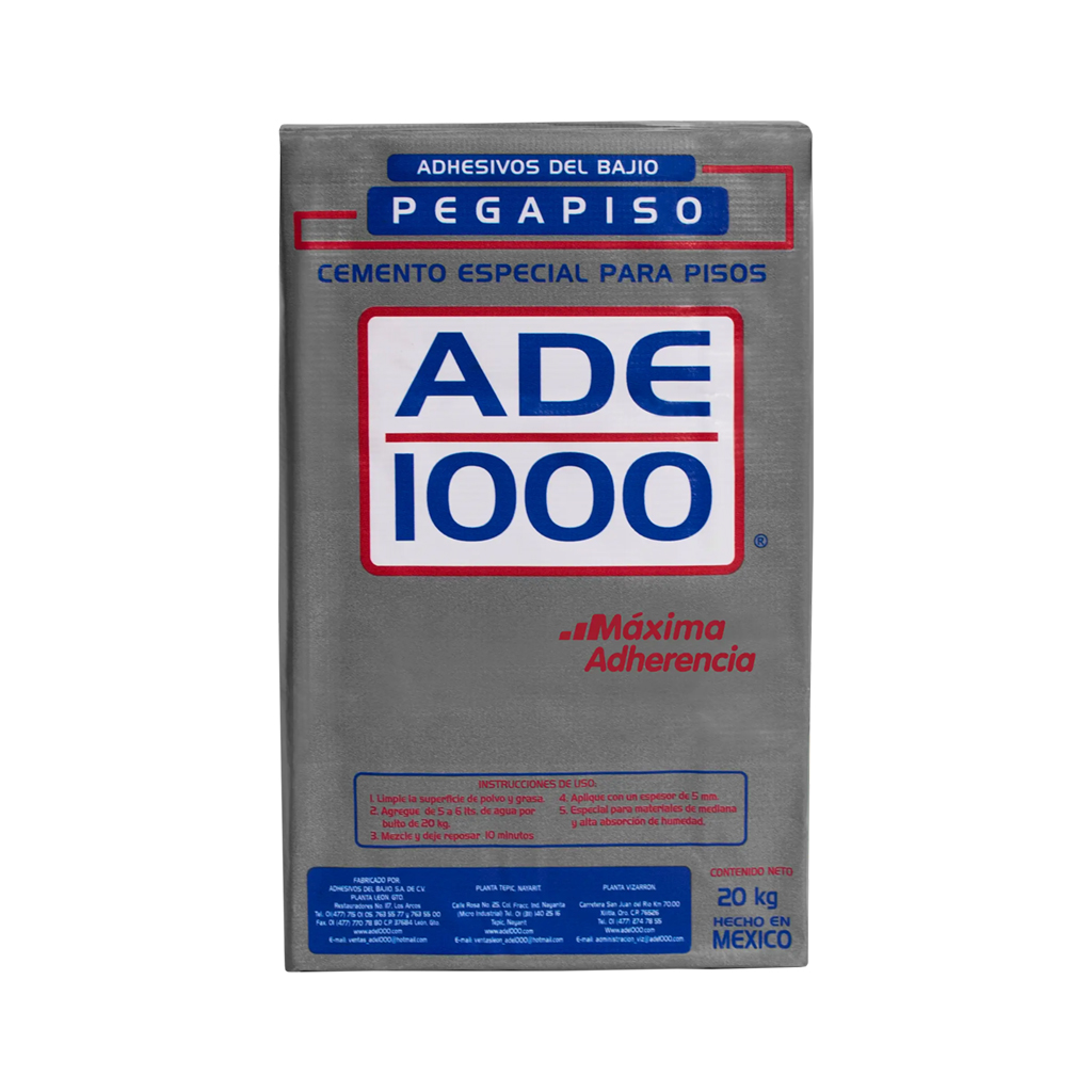Cemento especial para piso pegapiso gris 20 kg