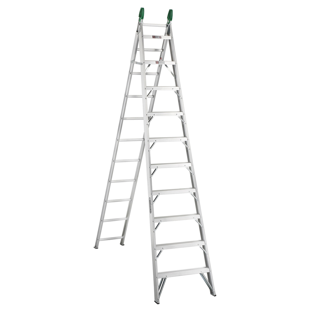 Escalera convertible de aluminio - 21 pies, 3.05m - 5.67m - 175 Kg. Tipo II