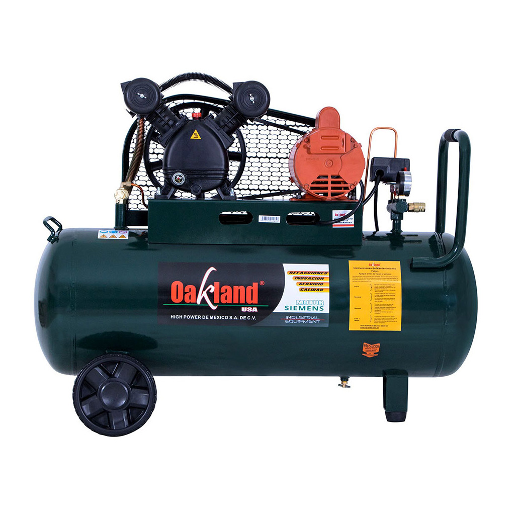 Compresor de aire individual de banda 1 HP 108 L (Oakland)