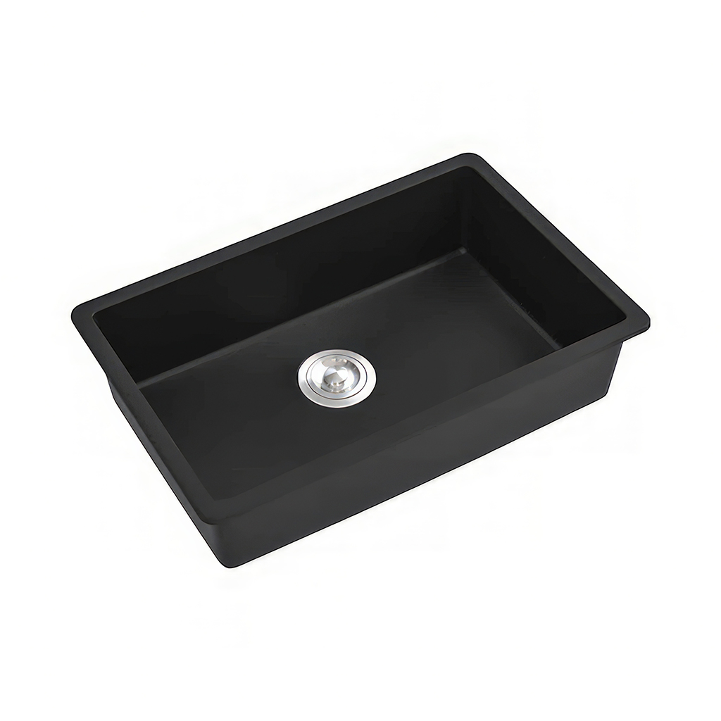 Tarja de cuarzo 1 Tina 720X520X270 MM - Negro